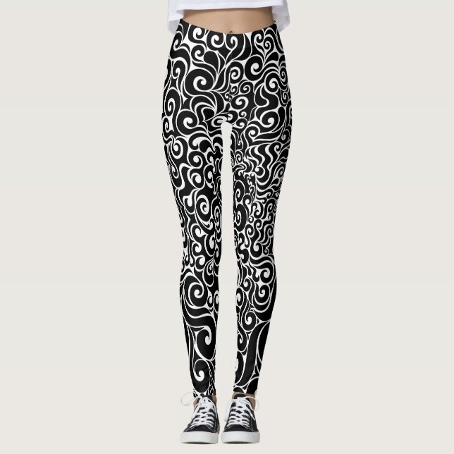 Swirly Design Leggings (Front)