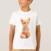 Swirly Ethereal Fox Fantasy Illustration Kids