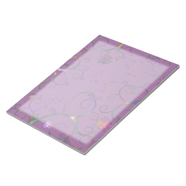 Swirly Floral Notepad (Angled)