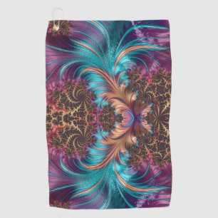 Swirly Fractal Pattern Golf Towel