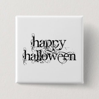 Swirly Grunge Happy Halloween 15 Cm Square Badge