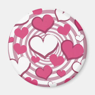 Swirly Hearts Magnet