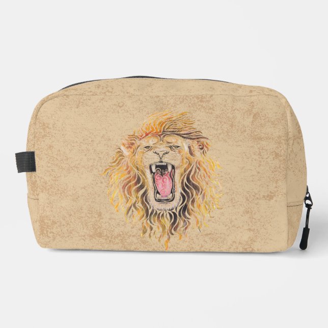 Swirly Lion  Dopp Kit (Front)