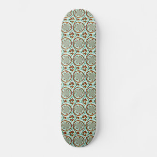 Swirly Lions Abstract Wildlife Pattern Skateboard