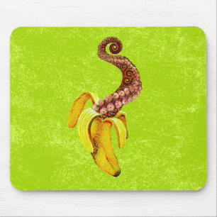 Swirly Mutant-Banana Mouse Mat