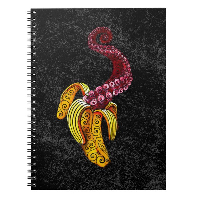 Swirly Mutant-Banana Notebook (Front)