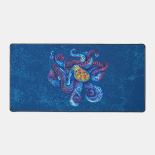 Swirly Octopus  Desk Mat