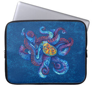 Swirly Octopus  Laptop Sleeve