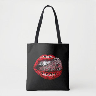 Swirly Precious Tongue Tote Bag