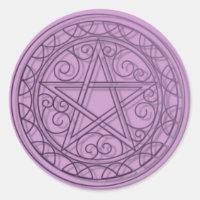 Swirly purple pentacle