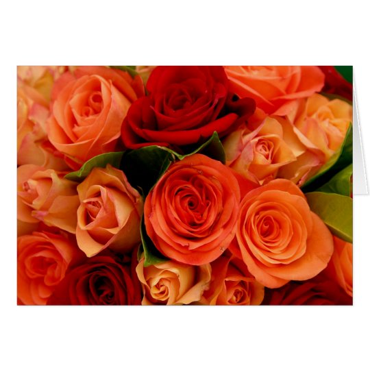 Swirly Roses Bouquet Card