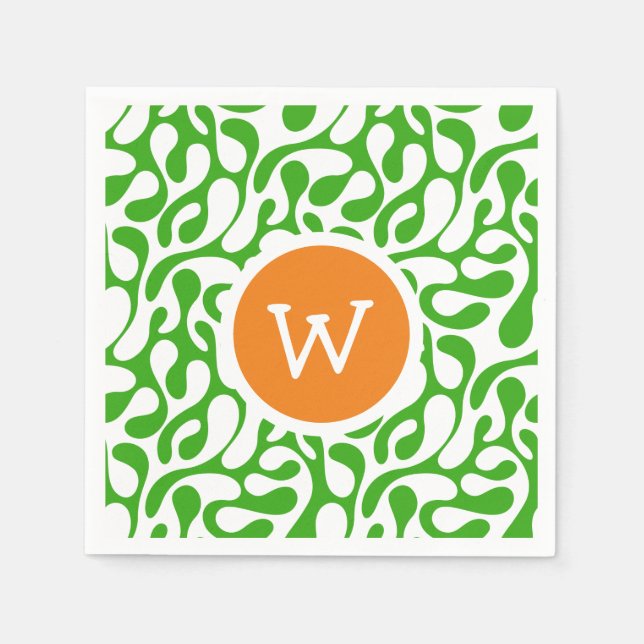 Swirly Saint Patrick's Day Napkin (Front)