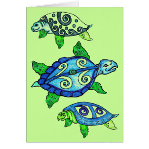 Swirly Sea Turtles
