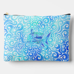 Swirly Shark Accessory Pouch