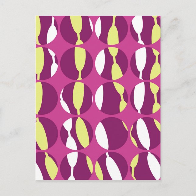Swirly Stripe Postcard (Front)