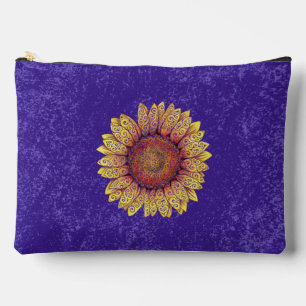 Swirly Sunflower Accessory Pouch