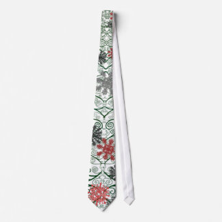 Swirly Tree Decorated Tie