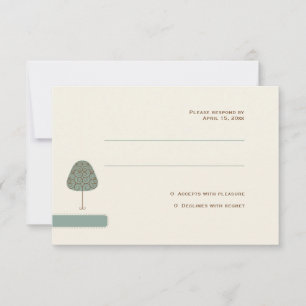 Swirly Tree Response Card