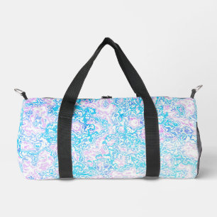 Swirly Trippy Groovy Hippie Boho Funky Marble Duffle Bag