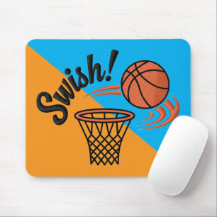 Swish Slam Dunk: Vintage Basketball Style Mouse Mat