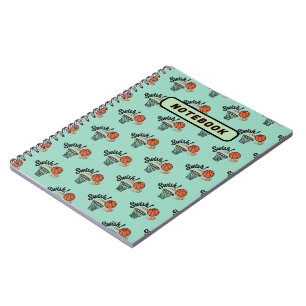 Swish Slam Dunk: Vintage Basketball Style Notebook