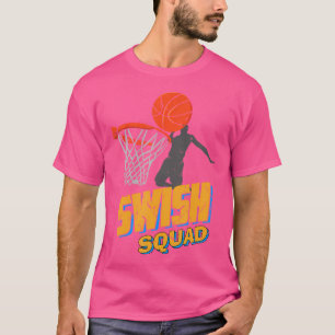 Swish Squad Kids Basketball Player T-Shirt