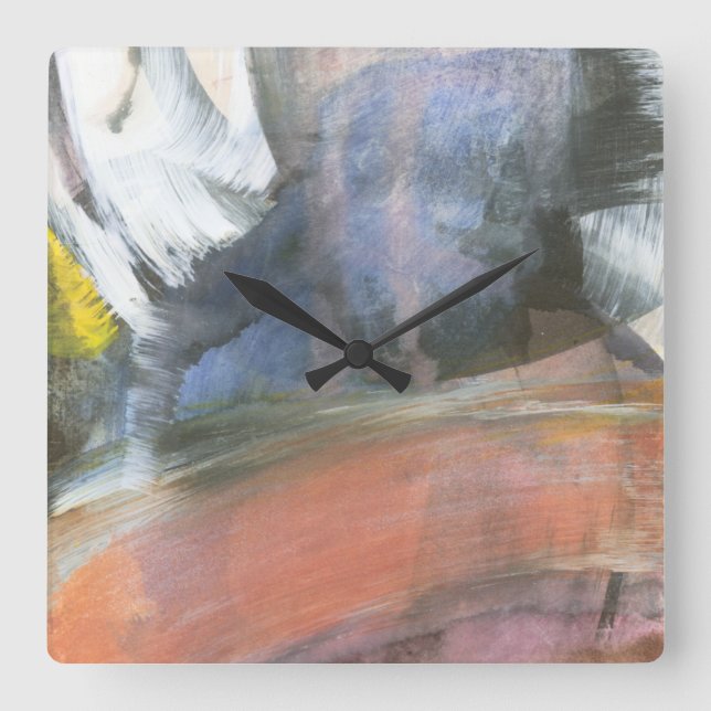 Swish Square Wall Clock (Front)
