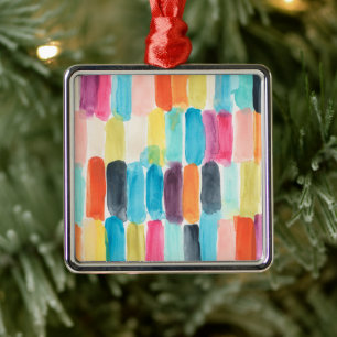 Swish Swatch I Metal Tree Decoration