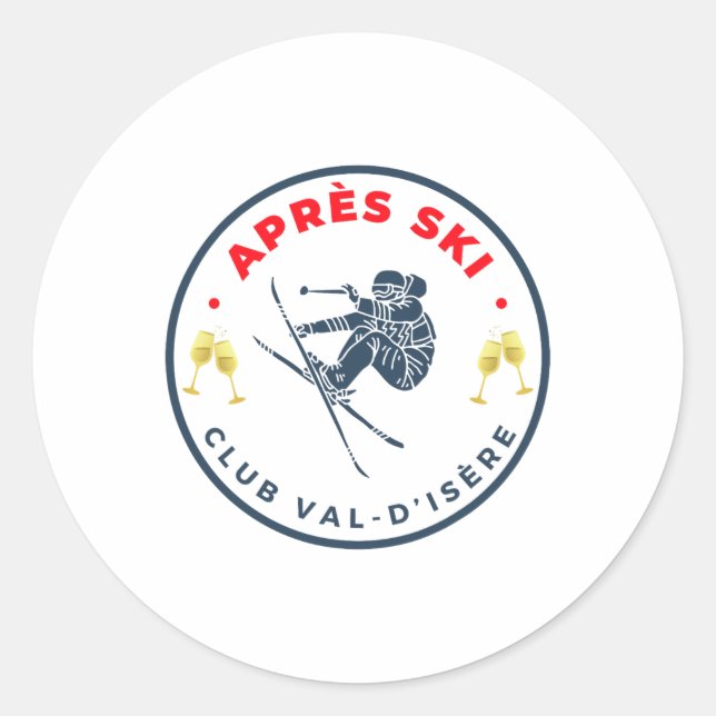 Swiss1  classic round sticker (Front)