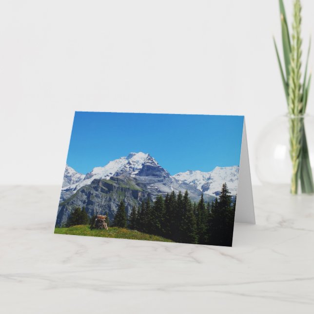 Swiss Alps Holiday Card (Front)
