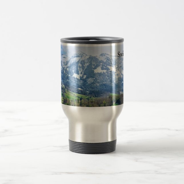Swiss Alps Photo Travel Mug (Center)