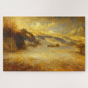 Swiss Alps Snowy Mountain Turner Art Puzzle
