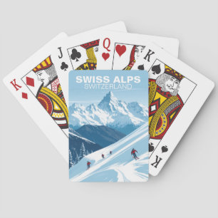 Swiss Alps Switzerland Playing Cards Deck Vintage