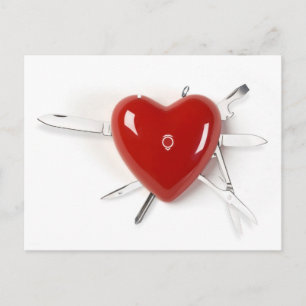 Swiss Army Heart Postcard