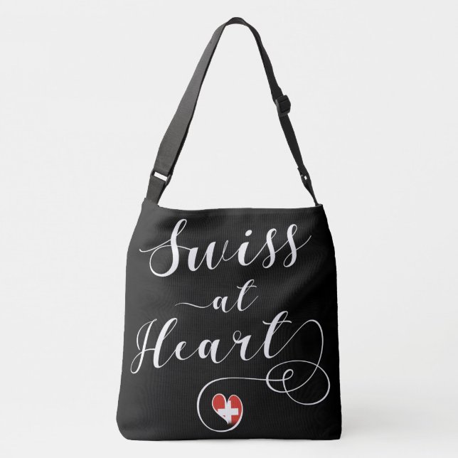 Swiss At Heart, Switzerland Crossbody Bag (Back)