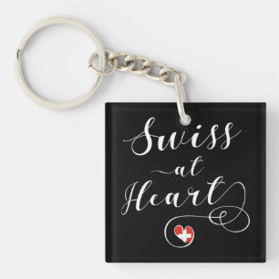 Swiss At Heart, Switzerland Key Ring