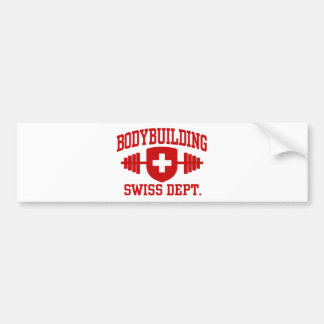 Swiss Bodybuilding Bumper Sticker