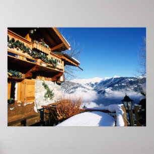 Swiss chalet poster