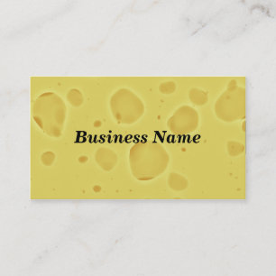 Swiss Cheese Black Background Business Card