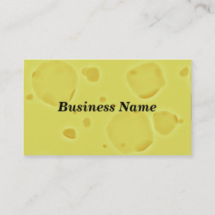 Swiss Cheese Black Background Business Card