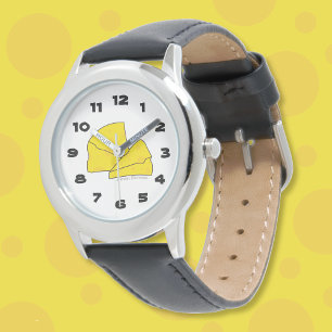 Swiss Cheese Cartoon Illustration Kid Watch