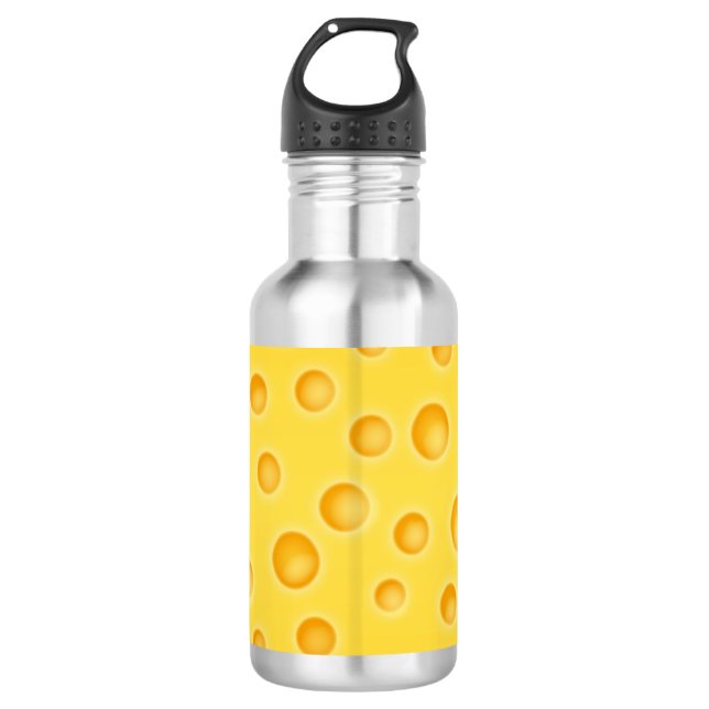 Swiss Cheese Cheezy Texture Pattern 532 Ml Water Bottle (Front)