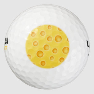 Swiss Cheese Cheezy Texture Pattern Golf Balls