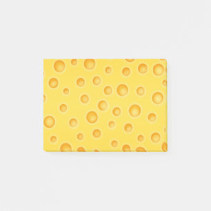 Swiss Cheese Cheezy Texture Pattern Post-it Notes