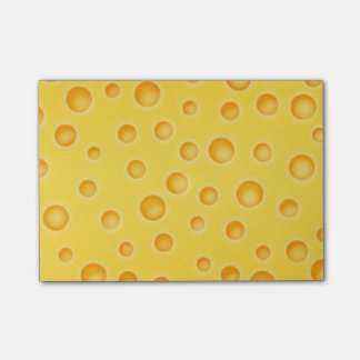 Swiss Cheese Cheezy Texture Pattern Post-it Notes