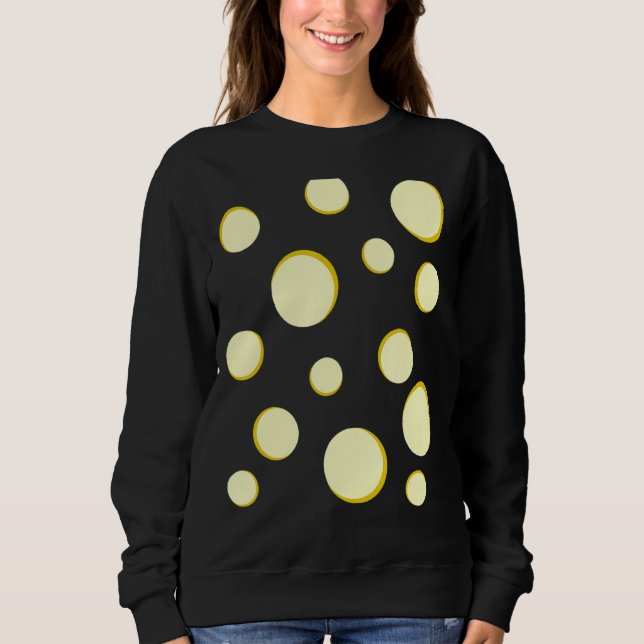 Swiss Cheese Costume Funny Easy Cheese Halloween C Sweatshirt (Front)