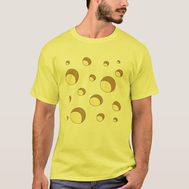 Swiss Cheese Holes Costume Funny Halloween Lover H T-Shirt (Front)
