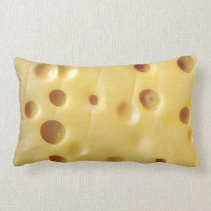 Yellow Cheese Decorative & Throw Swiss Cheese Texture Cushion Pillow