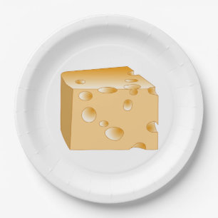 Swiss Cheese Paper Plate