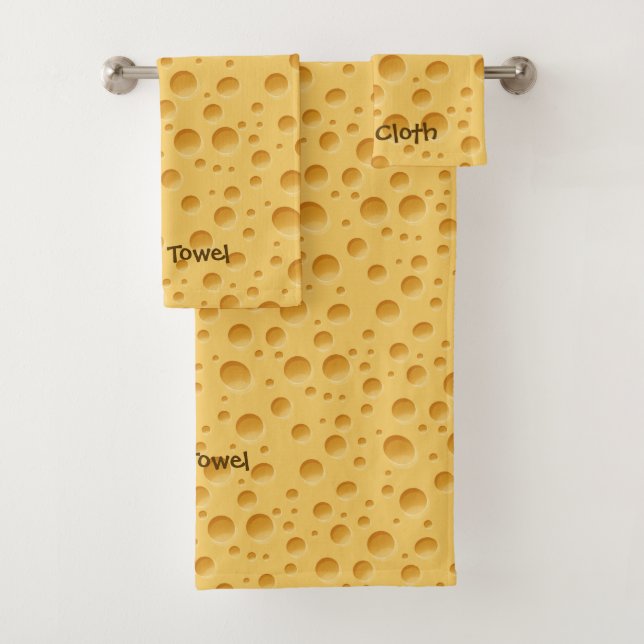 Swiss Cheese Pattern Bath Towel Set (Insitu)